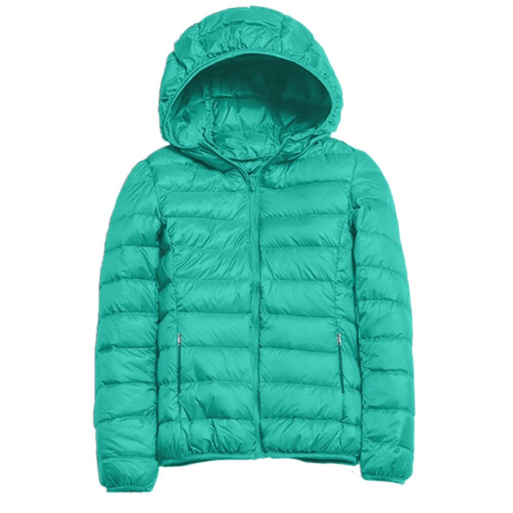SOUTHERN COUTURE Packable Puffer Jacket Teal S-XXL NWT